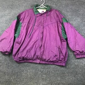 Venezia Windbreaker Jacket Womens 22/24 Purple  90s Colorblock Zip